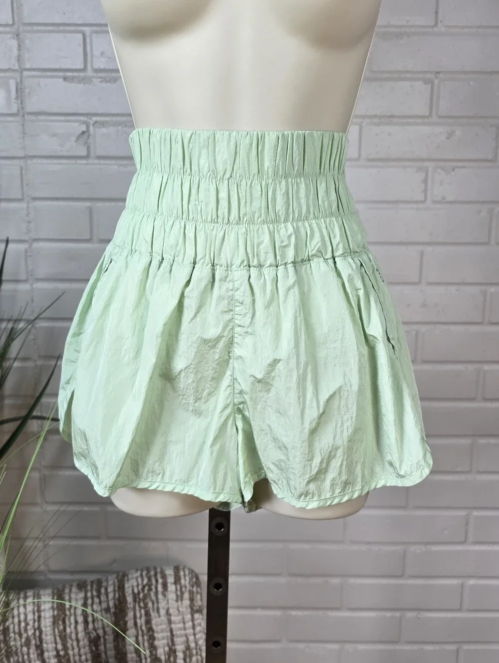 Free People Movement Way Home Shorts Green Small